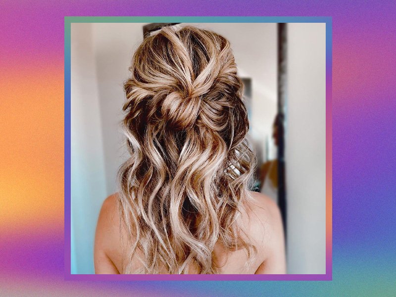 5 Easy Half Up Half Down Curly Hairstyles | Weather Anchor Mama